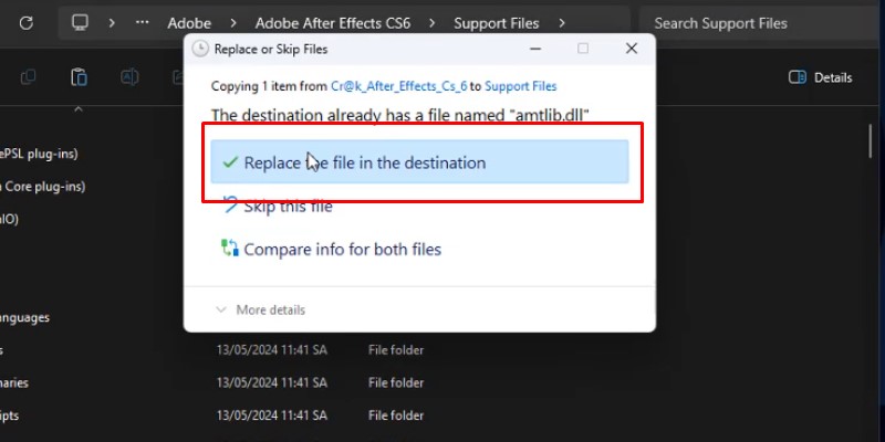 After Effects CS6 Hướng Dẫn Cài Đặt Chi Tiết 20 chọn như hình