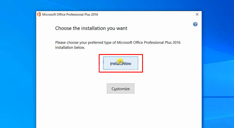 Bấm vào mục Install now Bấm vào mục Install now