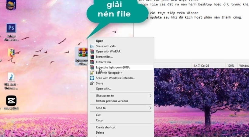 Tải về và giải nén file Adobe Photoshop Lightroom Classic CC 2019 Tải về và giải nén file Adobe Photoshop Lightroom Classic CC 2019