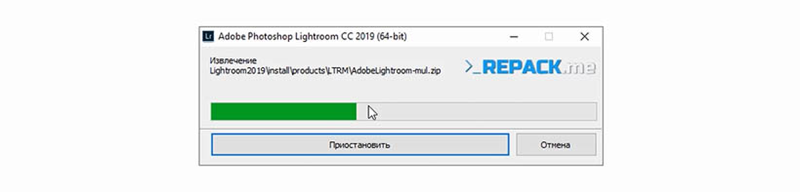 Phần mềm Adobe Lightroom 2019 đang được cài đặt Phần mềm Adobe Lightroom 2019 đang được cài đặt